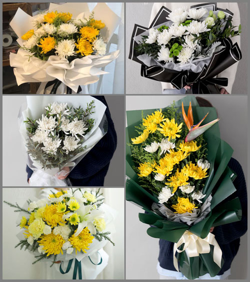 江苏常州钟楼区荷花池街道机械二村社区白事花束代送